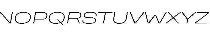 Rooftop ExtendedExtralightItalic Font UPPERCASE