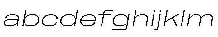 Rooftop ExtendedExtralightItalic FONT