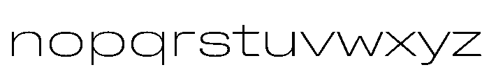 Rooftop ExtendedExtralight Font LOWERCASE