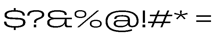 Rooftop ExtendedLight Font OTHER CHARS