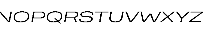 Rooftop ExtendedLightItalic Font UPPERCASE