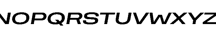 Rooftop ExtendedMediumItalic Font UPPERCASE