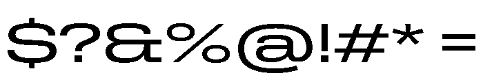 Rooftop ExtendedRegular Font OTHER CHARS