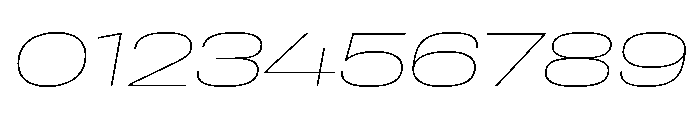 Rooftop ExtendedThinItalic Font OTHER CHARS