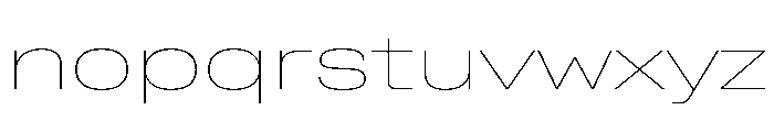 Rooftop ExtendedThin Font LOWERCASE