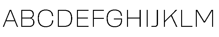 Rooftop Extralight Font UPPERCASE