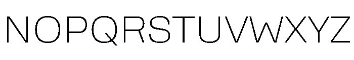 Rooftop Extralight Font UPPERCASE