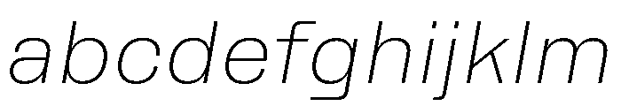 Rooftop ExtralightItalic FONT