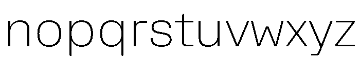 Rooftop Extralight Font LOWERCASE