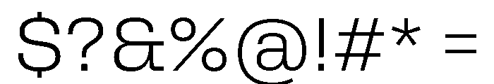 Rooftop Light Font OTHER CHARS