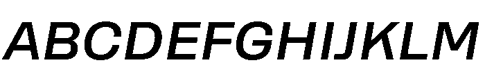 Rooftop MediumItalic Font UPPERCASE