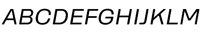 Rooftop RegularItalic Font UPPERCASE