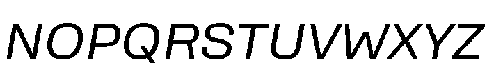 Rooftop RegularItalic Font UPPERCASE