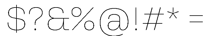 Rooftop Thin 93437f8c Font OTHER CHARS