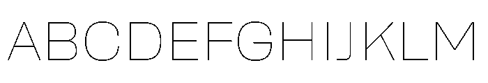 Rooftop Thin Font UPPERCASE