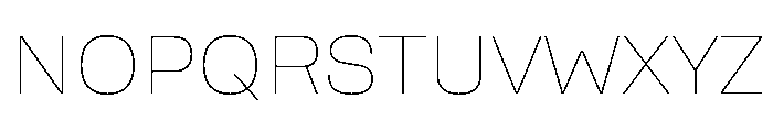Rooftop Thin Font UPPERCASE