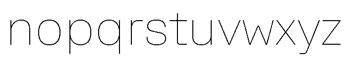 Rooftop Thin Font LOWERCASE