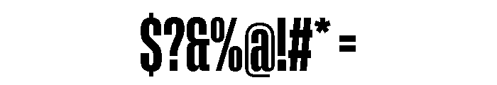 Rooftop UltraCondensedBold Font OTHER CHARS