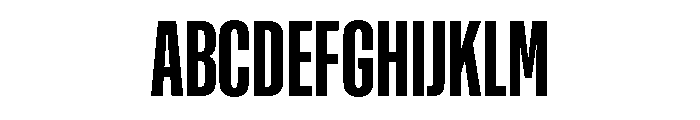 Rooftop UltraCondensedBold Font UPPERCASE