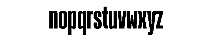 Rooftop UltraCondensedBold Font LOWERCASE