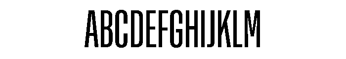 Rooftop UltraCondensedBook Font UPPERCASE