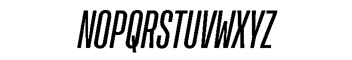 Rooftop UltraCondensedBookItalic Font UPPERCASE