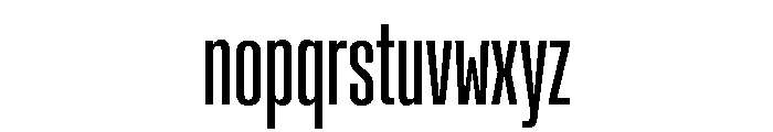 Rooftop UltraCondensedBook Font LOWERCASE
