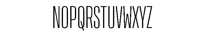 Rooftop UltraCondensedExtralight Font UPPERCASE