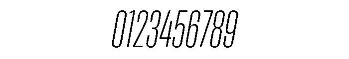 Rooftop UltraCondensedExtralightItalic Font OTHER CHARS