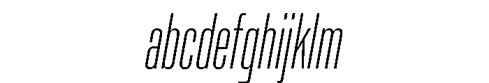 Rooftop UltraCondensedExtralightItalic FONT