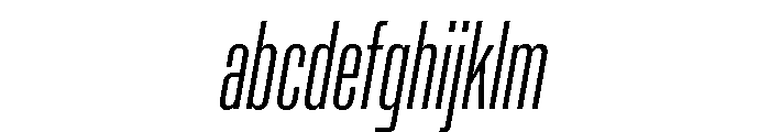 Rooftop UltraCondensedLightItalic FONT