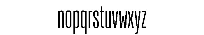 Rooftop UltraCondensedLight Font LOWERCASE