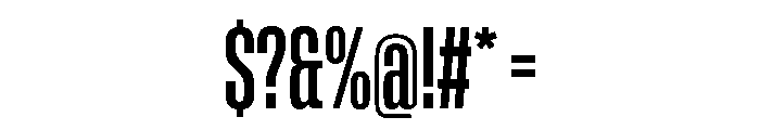 Rooftop UltraCondensedMedium Font OTHER CHARS