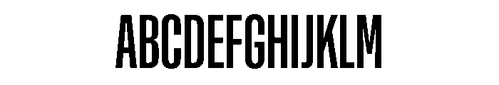 Rooftop UltraCondensedMedium Font UPPERCASE