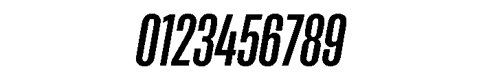 Rooftop UltraCondensedMediumItalic Font OTHER CHARS