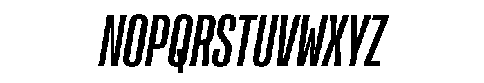 Rooftop UltraCondensedMediumItalic Font UPPERCASE
