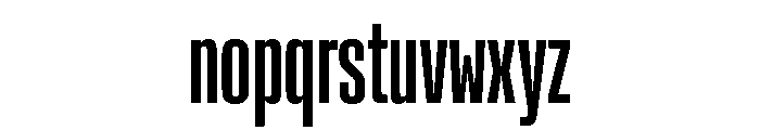 Rooftop UltraCondensedMedium Font LOWERCASE