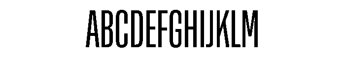 Rooftop UltraCondensedRegular Font UPPERCASE