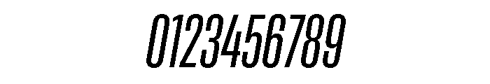 Rooftop UltraCondensedRegularItalic Font OTHER CHARS
