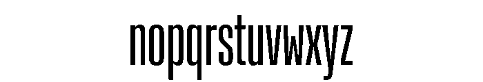 Rooftop UltraCondensedRegular Font LOWERCASE