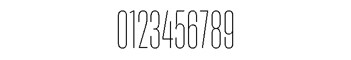 Rooftop UltraCondensedThin Font OTHER CHARS
