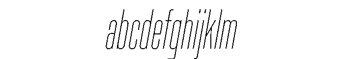 Rooftop UltraCondensedThinItalic FONT