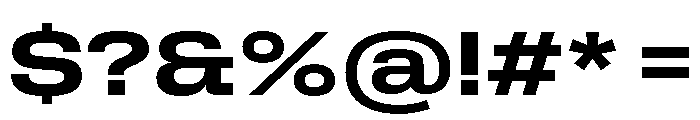 Rooftop WideBold Font OTHER CHARS