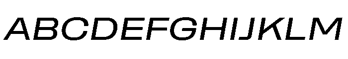 Rooftop WideBookItalic Font UPPERCASE