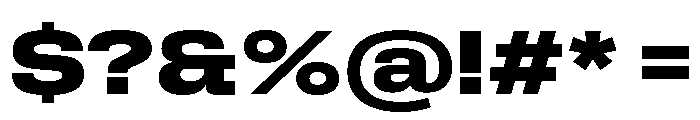 Rooftop WideExtrabold Font OTHER CHARS