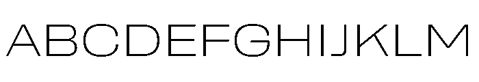 Rooftop WideExtralight Font UPPERCASE