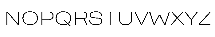 Rooftop WideExtralight Font UPPERCASE