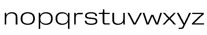 Rooftop WideLight Font LOWERCASE