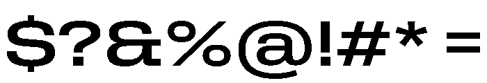 Rooftop WideMedium Font OTHER CHARS