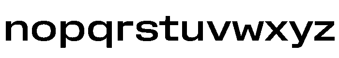 Rooftop WideMedium Font LOWERCASE